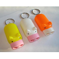 Piggy Style Flashlight Keychain